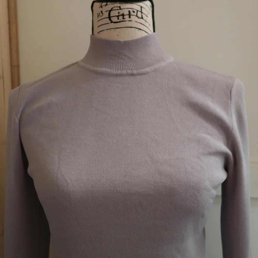 Mock Neck Bell Sleeve Top - Picture 6 of 6